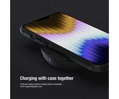 Nillkin Super Frosted Shield Pro dėklas, skirtas Apple iPhone 14 Plus (juodas)