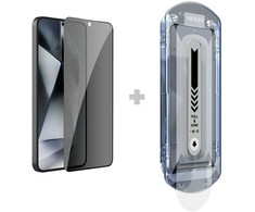 Nillkin Apsauginis stiklas 0.25mm Guardian 2.5D skirta Samsung Galaxy S25 Juodas (with applicator)