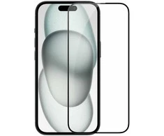 Apsauginis stiklas telefonui Apple iPhone 15 Nillkin CP + Pro juodos spalvos krašteliu