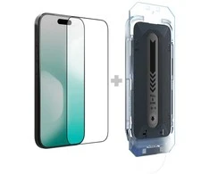 Nillkin Apsauginis stiklas 2.5D CP+ PRO juodos spalvos skirtas Apple iPhone 17 (su aplikatoriumi)