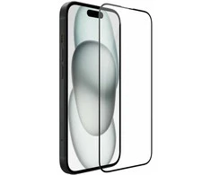 Apsauginis stiklas telefonui Apple iPhone 15 Nillkin CP + Pro juodos spalvos krašteliu