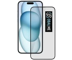 OBAL:ME 5D apsauginis stiklas telefonui Apple iPhone 15 Plus Juodas