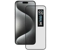 OBAL:ME 5D apsauginis stiklas telefonui Apple iPhone 15 Pro Max Juodas