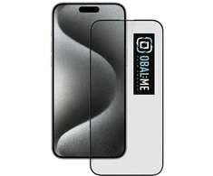 OBAL:ME 5D apsauginis stiklas Apple iPhone 16 Pro Max Juodas