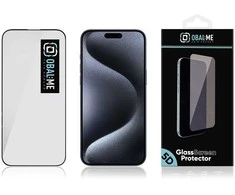 OBAL:ME 5D apsauginis stiklas telefonui Apple iPhone 16 Pro Juodas
