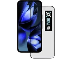 OBAL:ME 5D apsauginis stiklas Screen Protector skirtas Google Pixel 9a juodos spalvos