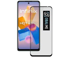 OBAL:ME 5D apsauginis stiklas telefonui Infinix Hot 40 Pro Juodas