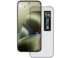 OBAL:ME 5D stiklinis ekrano apsauginis stiklas, skirtas Motorola G67, juodas