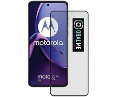 OBAL:ME 5D apsauginis stiklas telefonui Motorola G84 Juodas