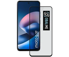 OBAL:ME 5D Apsauginis stiklas Screen Protector skirtas Motorola G37 juodos spalvos
