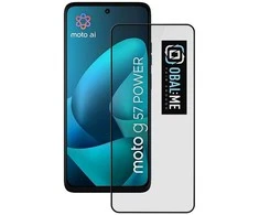 OBAL:ME 5D Apsauginis stiklas Screen Protector skirtas Motorola G57 Power Juodas