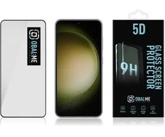 OBAL:ME 5D apsauginis stiklas telefonui Samsung Galaxy S23 Juodas
