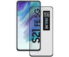 OBAL:ME 5D apsauginis stiklas telefonui Samsung Galaxy S21 FE 5G Juodas
