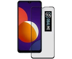 OBAL:ME 5D apsauginis stiklas telefonui Samsung Galaxy M12/A32 5G/A12/A02s Juodas