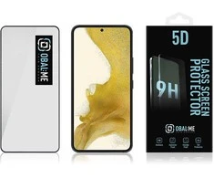 OBAL:ME 5D apsauginis stiklas telefonui Samsung Galaxy S22 Juodas
