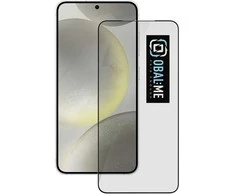 OBAL:ME 5D apsauginis stiklas telefonui Samsung Galaxy S24 Juodas