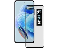 OBAL:ME 5D apsauginis stiklas telefonui Xiaomi Redmi Note 12 4G/5G Juodas