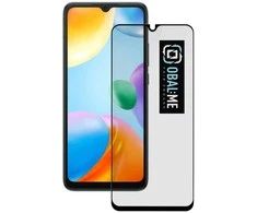 OBAL:ME 5D apsauginis stiklas telefonui Xiaomi Redmi 10C Juodas