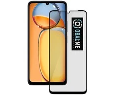 OBAL:ME 5D apsauginis stiklas telefonui Xiaomi Redmi 13C 4G/5G/Poco C65 Juodas