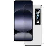 OBAL:ME 5D apsauginis stiklas Xiaomi Redmi Note 14 4G/5G su juodos spalvos krašteliu