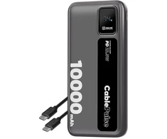 OBAL:ME CablePulse Powerbank 10000mAh 22,5W juodos spalvos