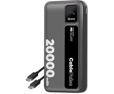 OBAL:ME CablePulse Powerbank 20000mAh 22,5W juodos spalvos