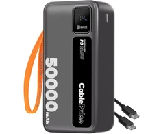 OBAL:ME CablePulse Powerbank 50000mAh 22,5W juodos spalvos