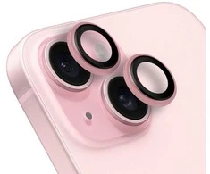 OBAL:ME lešio apsauga skirta Apple iPhone 15/15 Plus rožinės spalvos