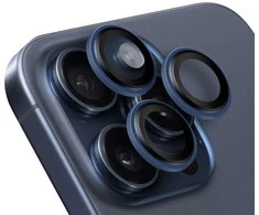 OBAL:ME lešio apsauga skirta Apple iPhone 15 Pro/15 Pro Max mėlynos spalvos Titanium
