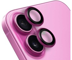 OBAL:ME lešio apsauga skirta Apple iPhone 16/16 Plus rožinės spalvos