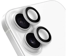OBAL:ME lešio apsauga skirta Apple iPhone 16/16 Plus baltos spalvos