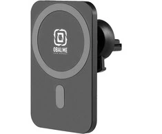 OBAL:ME MagNetix Plate Automobilinis telefono laikiklis su belaidžiu įkrovimu 15W juodos spalvos
