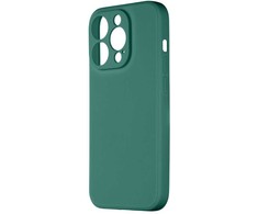 Dark OBAL:ME matinis TPU dėklas, skirtas Apple iPhone 15 Pro tamsiai žalias