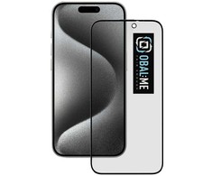 OBAL:ME Privacy 5D ekrano apsauga telefonui Apple iPhone 15 Pro Juodas