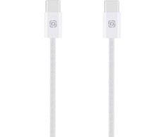 OBAL:ME Super Fast USB-C/USB-C pintas kabelis 60W 1m baltos spalvos