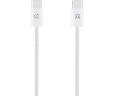 OBAL:ME Super Fast USB-C/USB-C pintas kabelis 60W 1m baltos spalvos