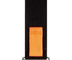 OBAL:ME Textile apyrankė skirta Apple Watch 42-49mm M-L juodos spalvos/oranžinės spalvos