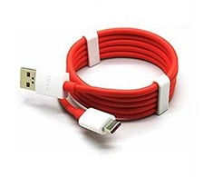„OnePlus 3 3T“ originalus USB-C duomenų kabelis, 0,95 m baltas/raudonas (masinis)