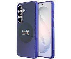 Red Bull Raudona Bull Raudona Bull PC Double Layer Blended Lines Magnetic dėklas skirtas Samsung Galaxy S26 Navy