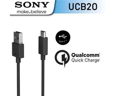 Sony Mobile UCB-20 Sony USB-C duomenų kabelis 3A 1m Juodas (masinis)