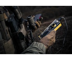 Tactical C4 Explosive 19200mAh powerbank – didelės talpos, greito įkrovimo išorinis akumuliatorius juodos geltonos