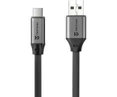 Tactical Fat Man 2.0 kabelis USB-A/USB-C 1m pilkos spalvos