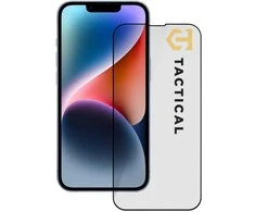 Tactical apsauginis stiklas Shield 5D skirtas Apple iPhone 13/13 Pro/14 su juodos spalvos krašteliu