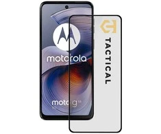Tactical apsauginis stiklas Shield 5D skirtas Motorola G55 su juodos spalvos krašteliu