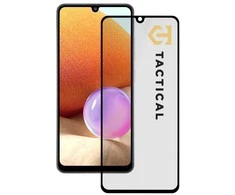 Tactical apsauginis stiklas Shield 5D skirtas Samsung Galaxy A32 4G su juodos spalvos krašteliu