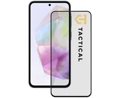 Tactical apsauginis stiklas Shield 5D skirtas Samsung Galaxy A35 5G su juodos spalvos krašteliu