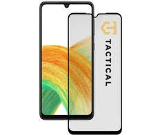 Tactical apsauginis stiklas Shield 5D skirtas Samsung Galaxy A33 5G su juodos spalvos krašteliu