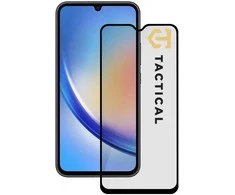 Tactical apsauginis stiklas Shield 5D skirtas Samsung Galaxy A34 5G su juodos spalvos krašteliu