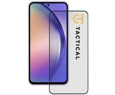Tactical apsauginis stiklas Shield 5D skirtas Samsung Galaxy A56 su juodos spalvos krašteliu