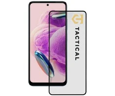 Tactical apsauginis stiklas Shield 5D skirtas Xiaomi Redmi Note 12S su juodos spalvos krašteliu